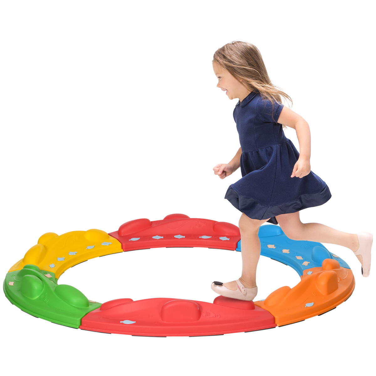 6 Pieces Balance Beam, Kids Stepping Stones, Outdoor Indoor Obstacle Course