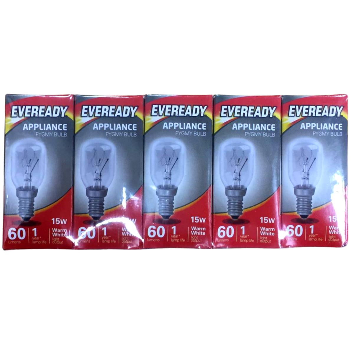 Eveready Pigmy Bulb 60lm 15w SES Clear Warm White Pack of 10