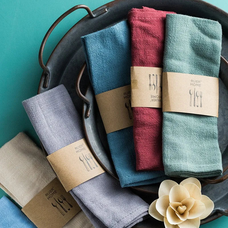 Quality Cotton Table Cloth - Soft & Multifunctional - Home Decor 40x30cm