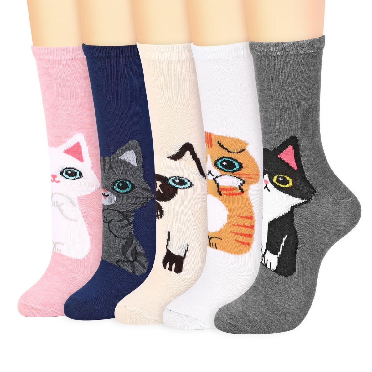 VINSANI KITTY SOCKS 5pk 1010418