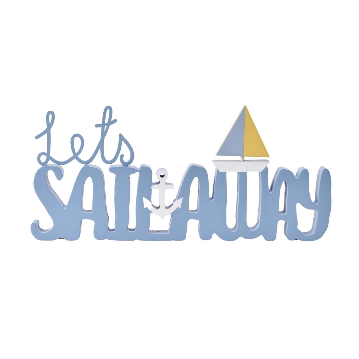 'Love Life' Mantel Plaque - Lets Sail Away 29cm