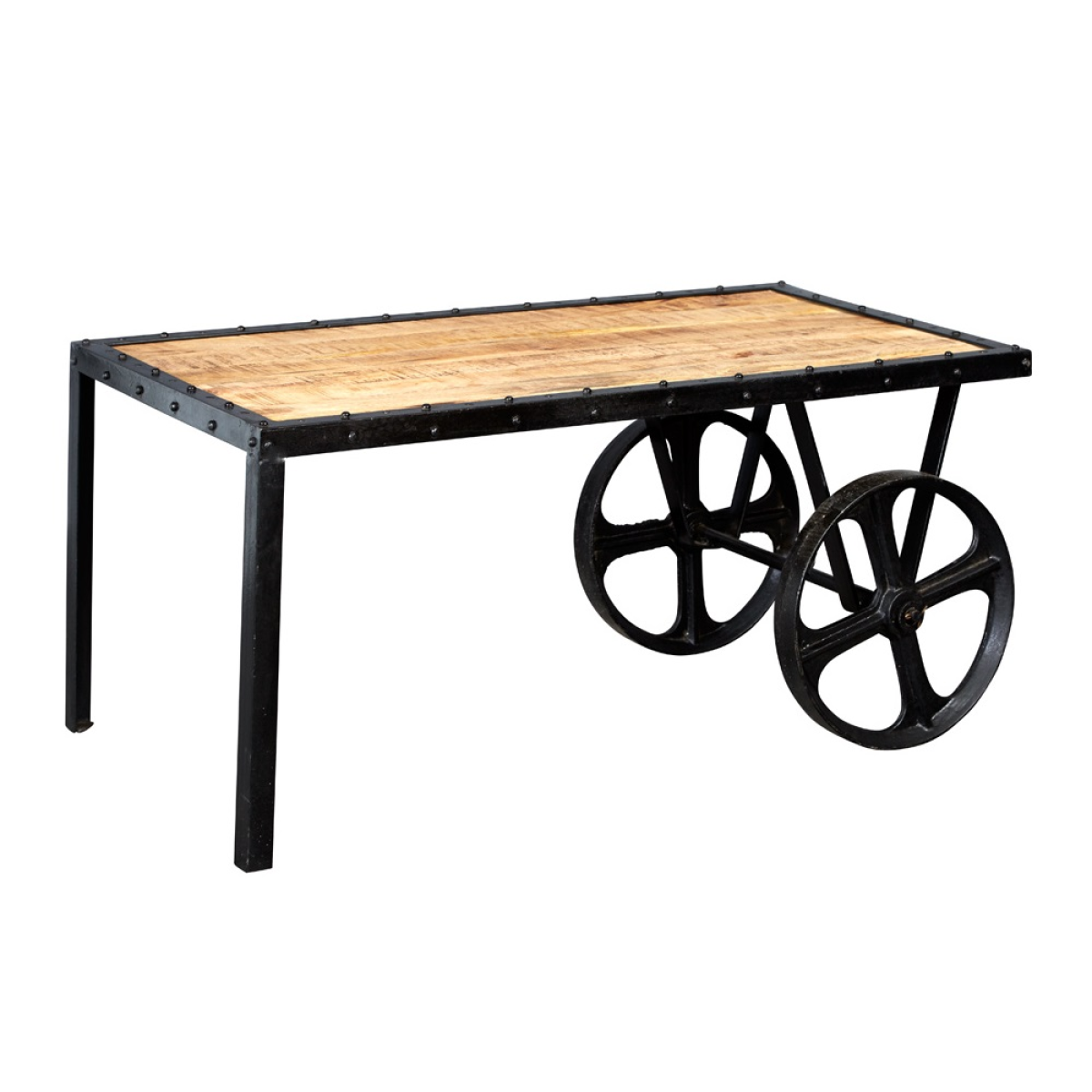 Cosmo Industrial Cart Coffee Table