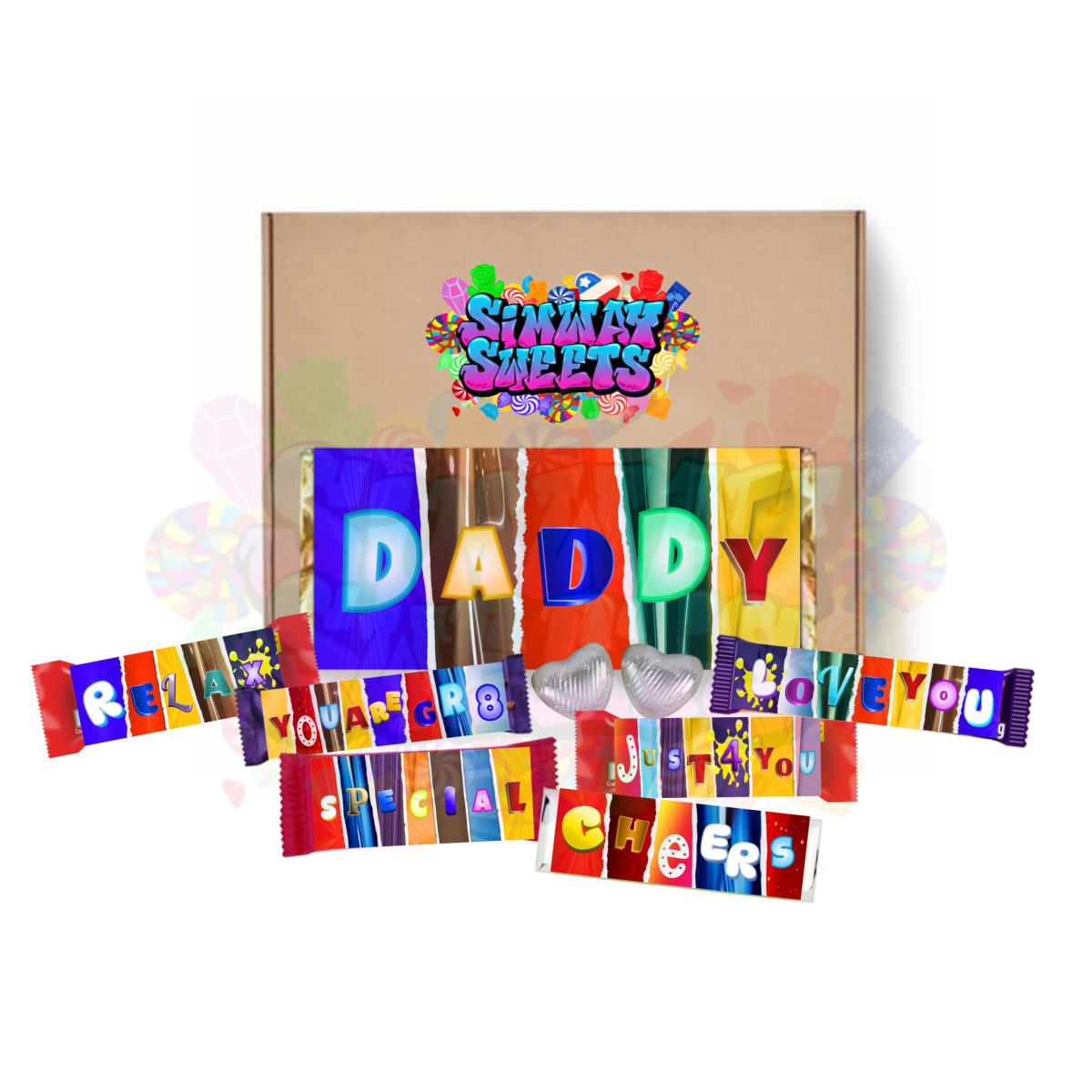Fun Fathers Day Novelty Chocolate Wrapper Gift Box - Daddy