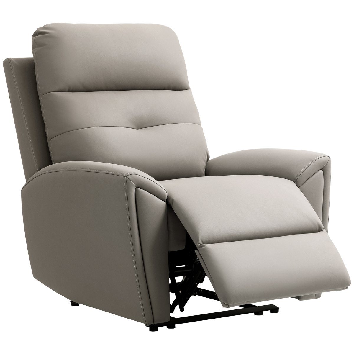 HOMCOM Recliner Armchair, Manual Reclining Chair for Living Room, Grey