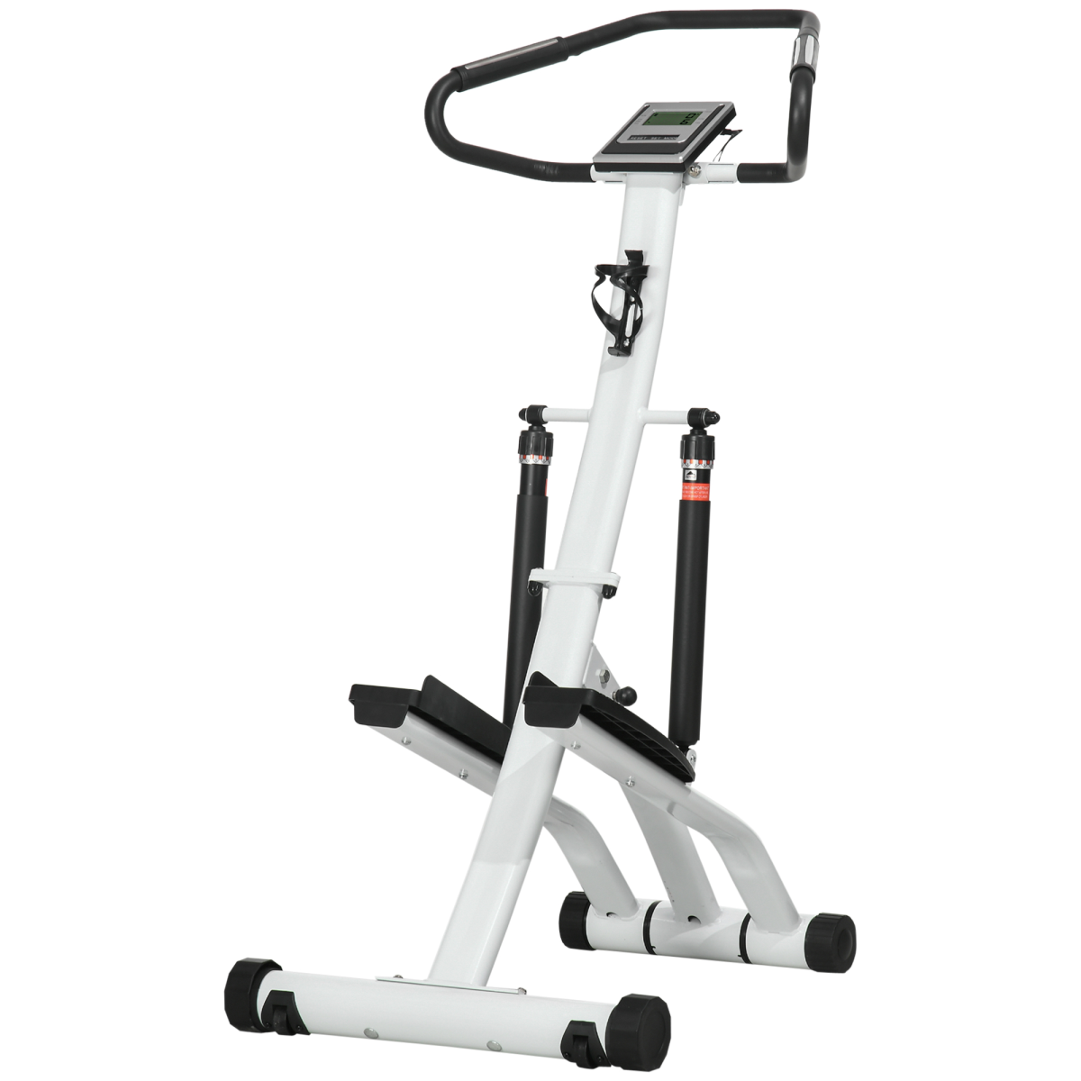SPORTNOW Stepper Machine with 12-Level Hydraulic Resistance, LCD Monitor
