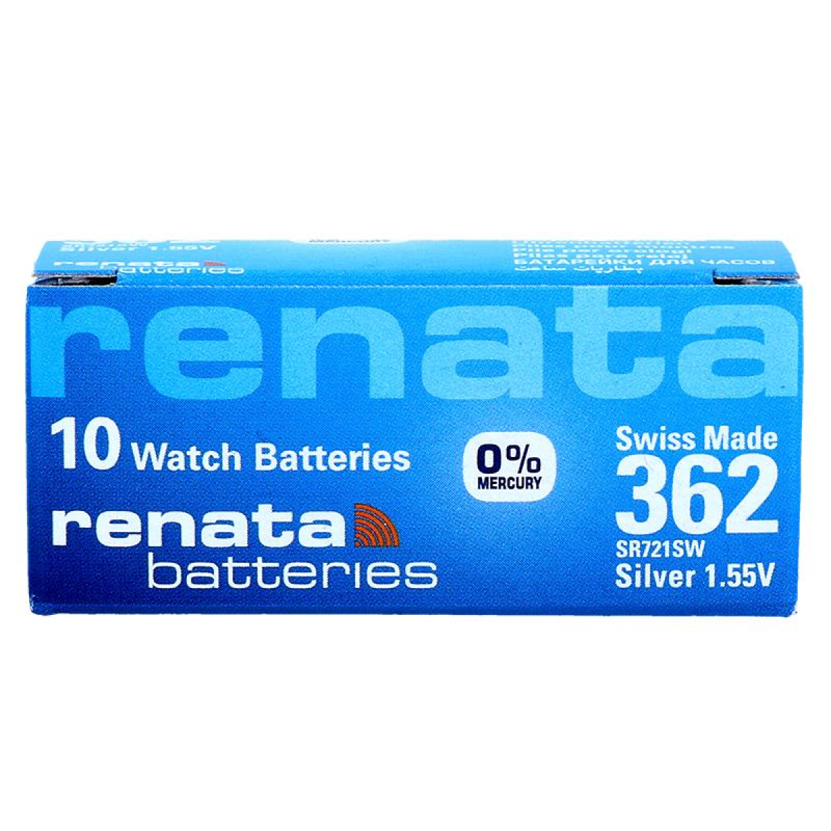 RENATA SP 362 Watch Batteries Pack Of 10