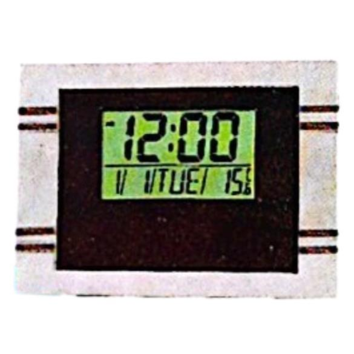 Kadio Kenko Digital Black with Temperature Day/Date Display Wall Mounted Clock