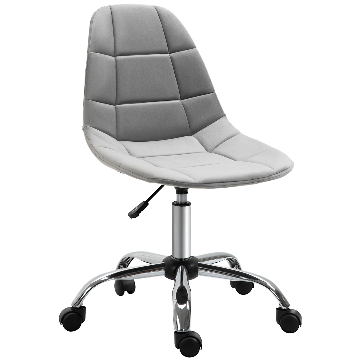 Ergonomic Office Chair with Adjustable Height for Home Office, Grey Vinsetto