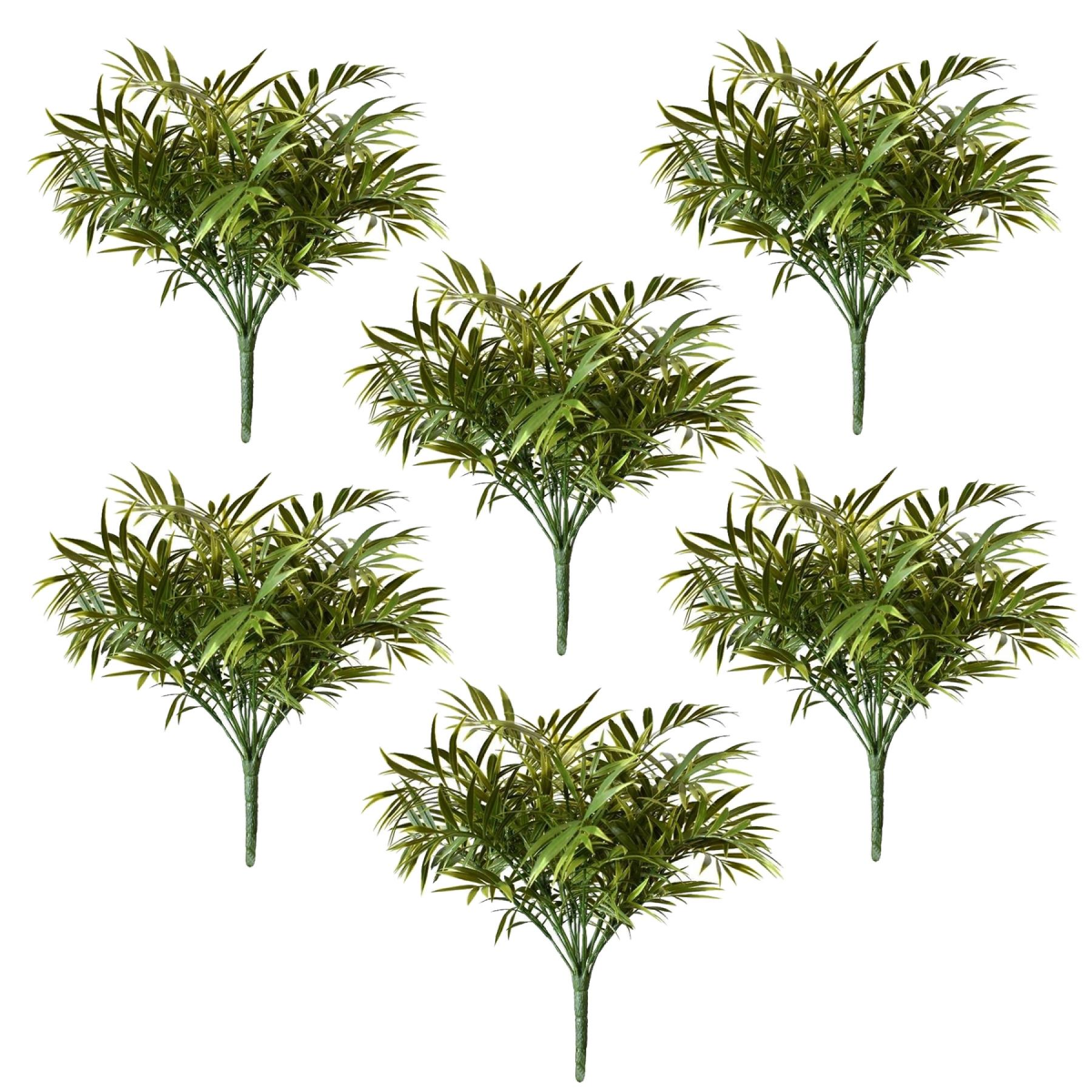 Pack of 6 x 40cm Fire Retardant Artificial Palm Tree Stem
