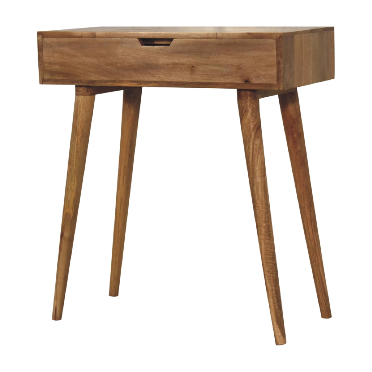 Artisan Furniture Solid Wood Mini Oak-ish Dressing Table, 4 Storage 
78x70x35 cm