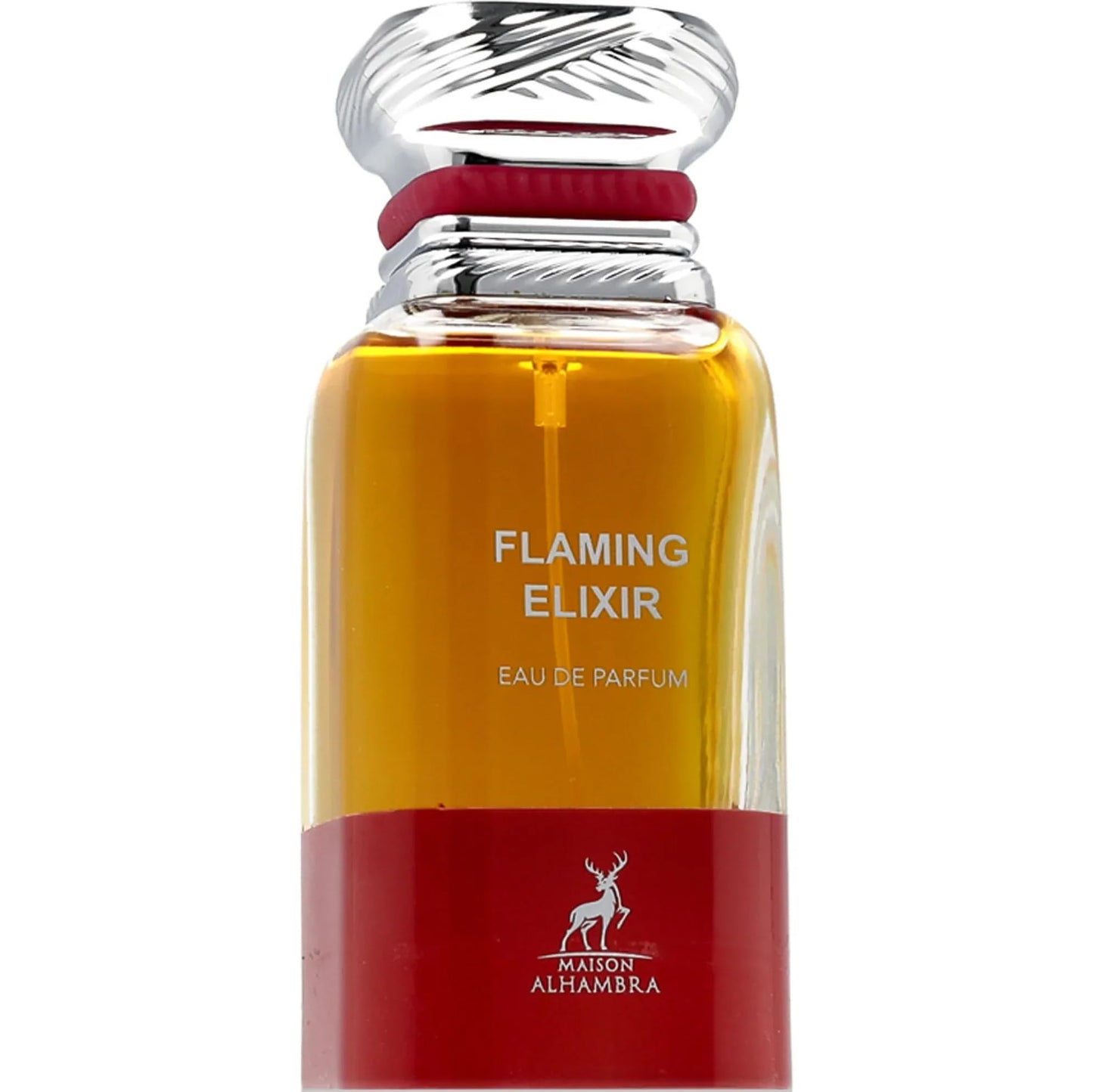 Maison Alhambra Flaming Elixir Eau de Parfum – Unisex, Long-Lasting, Fruity Smoky Leather Woody, 80 ml