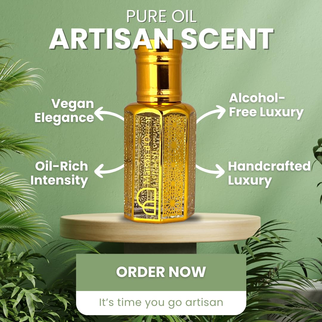 Maison d’Orient A Whiff of Five: 12mL Alcohol-Free Perfume Oil for Women – Attar-Style Roll-On