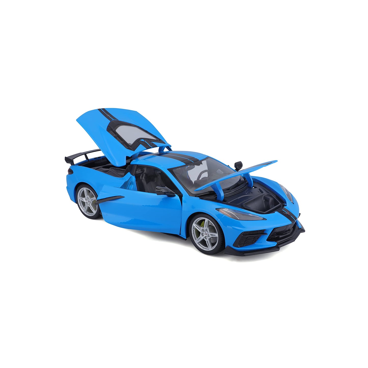 Maisto 1:18 Special Edition 2020 Chevy Corvette Stingray Z51 - High-Wing Blue | Die-Cast Collectible