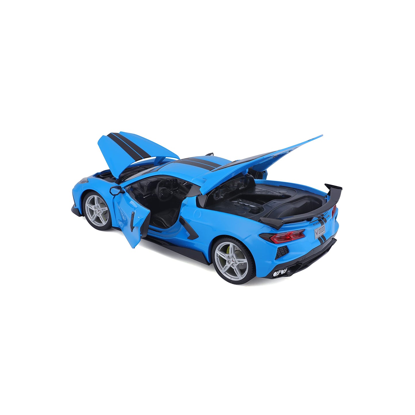 Maisto 1:18 Special Edition 2020 Chevy Corvette Stingray Z51 - High-Wing Blue | Die-Cast Collectible