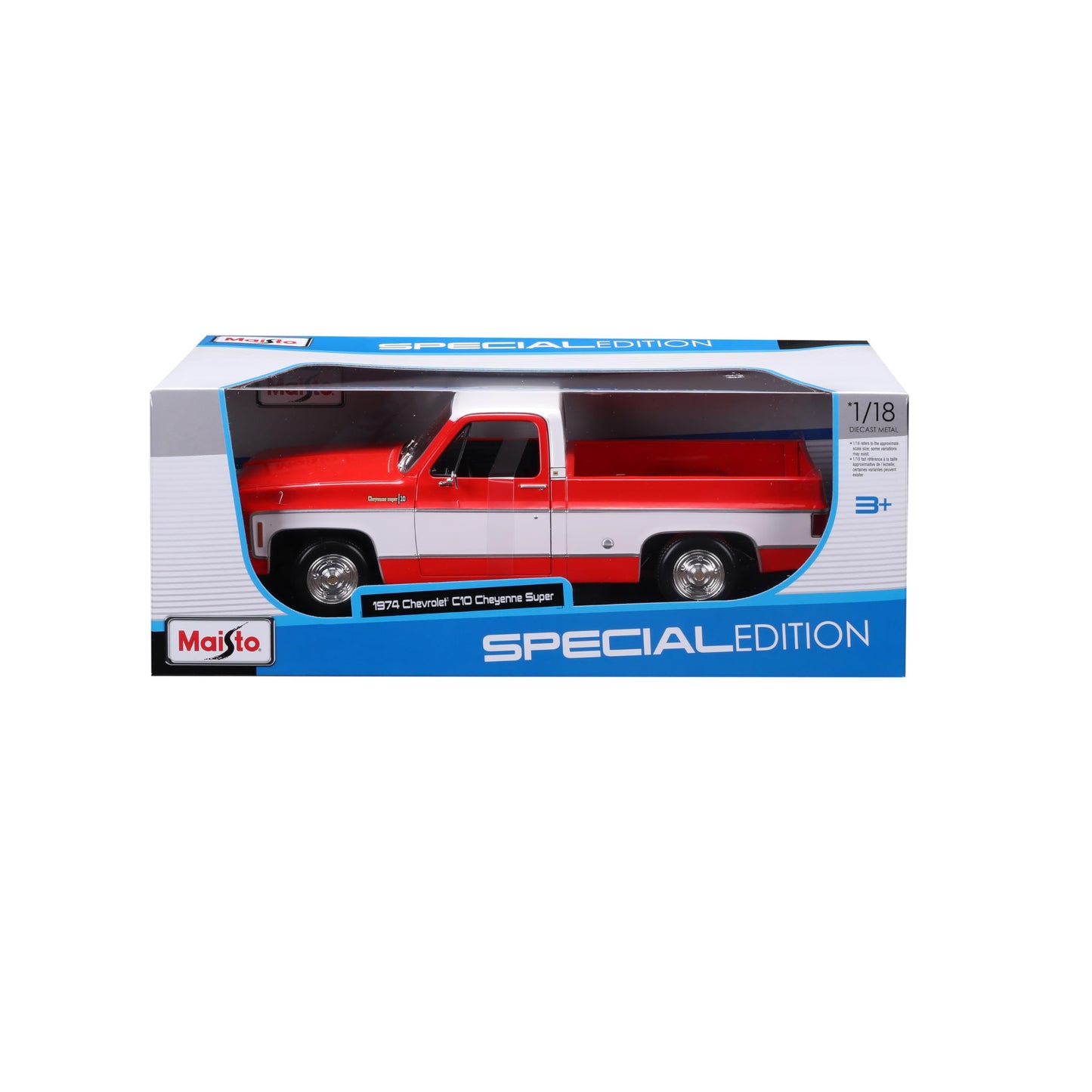 Maisto 1:18 Special Edition 1974 Chevrolet C10 Cheyenne Super – Die-Cast Model