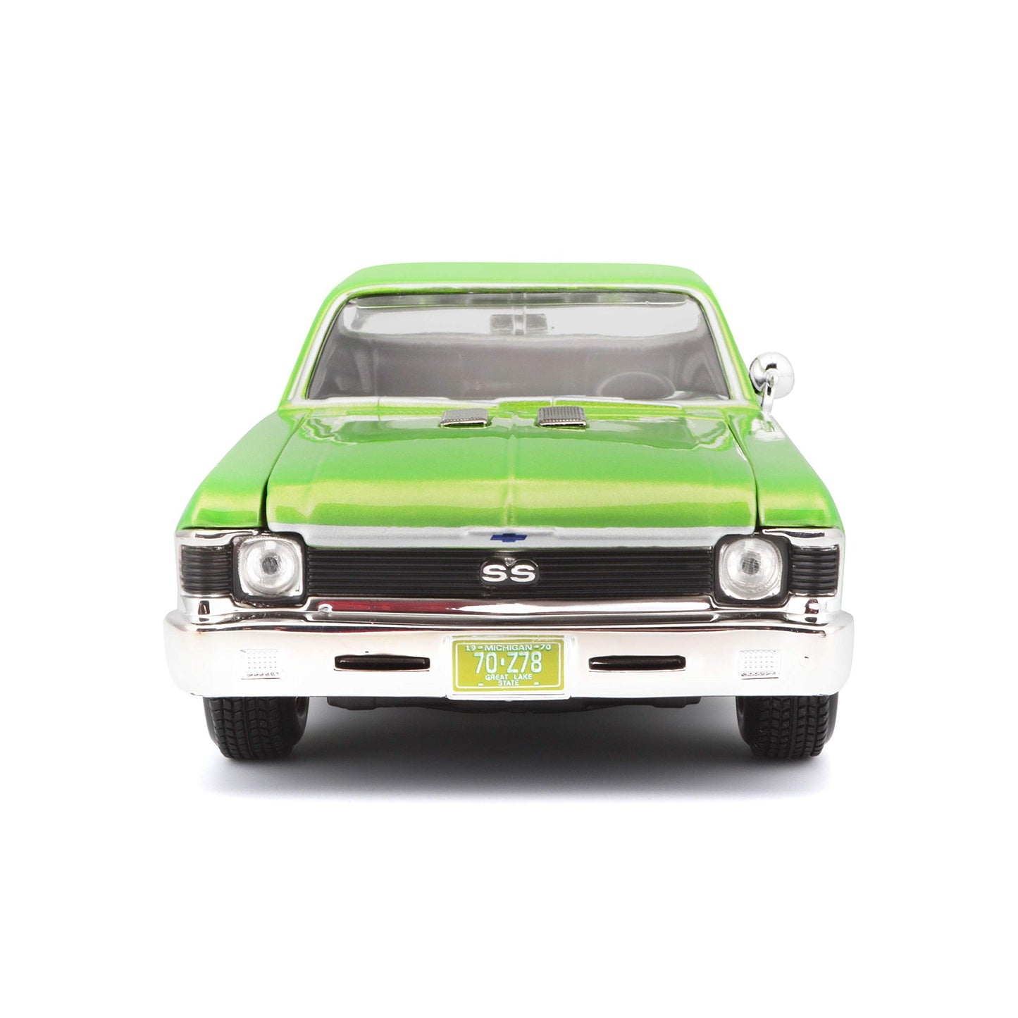 Maisto 1:24 Scale 1970 Chevrolet Nova SS Diecast – Green (Colors May Vary)