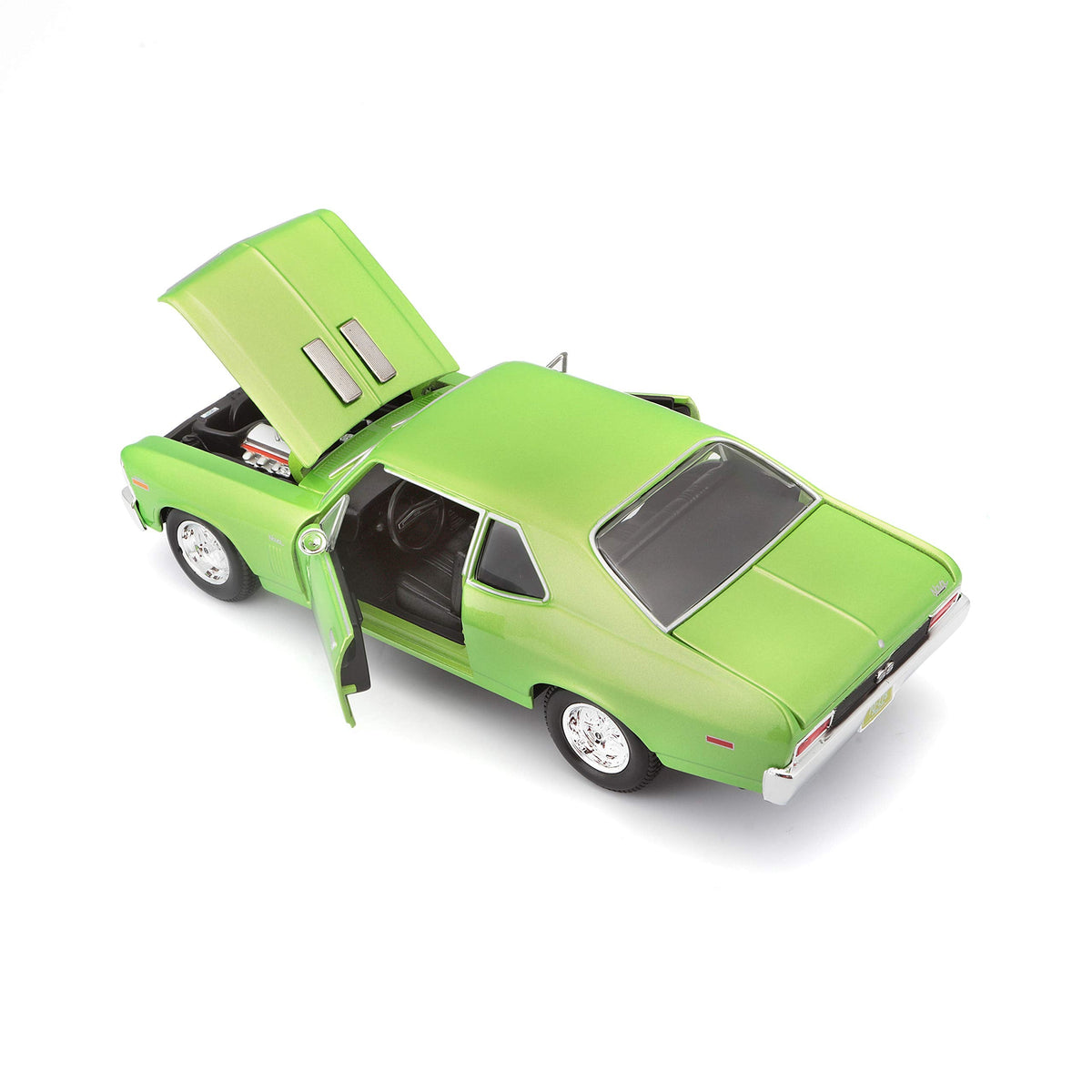 Maisto 1:24 Scale 1970 Chevrolet Nova SS Diecast – Green (Colors May Vary)