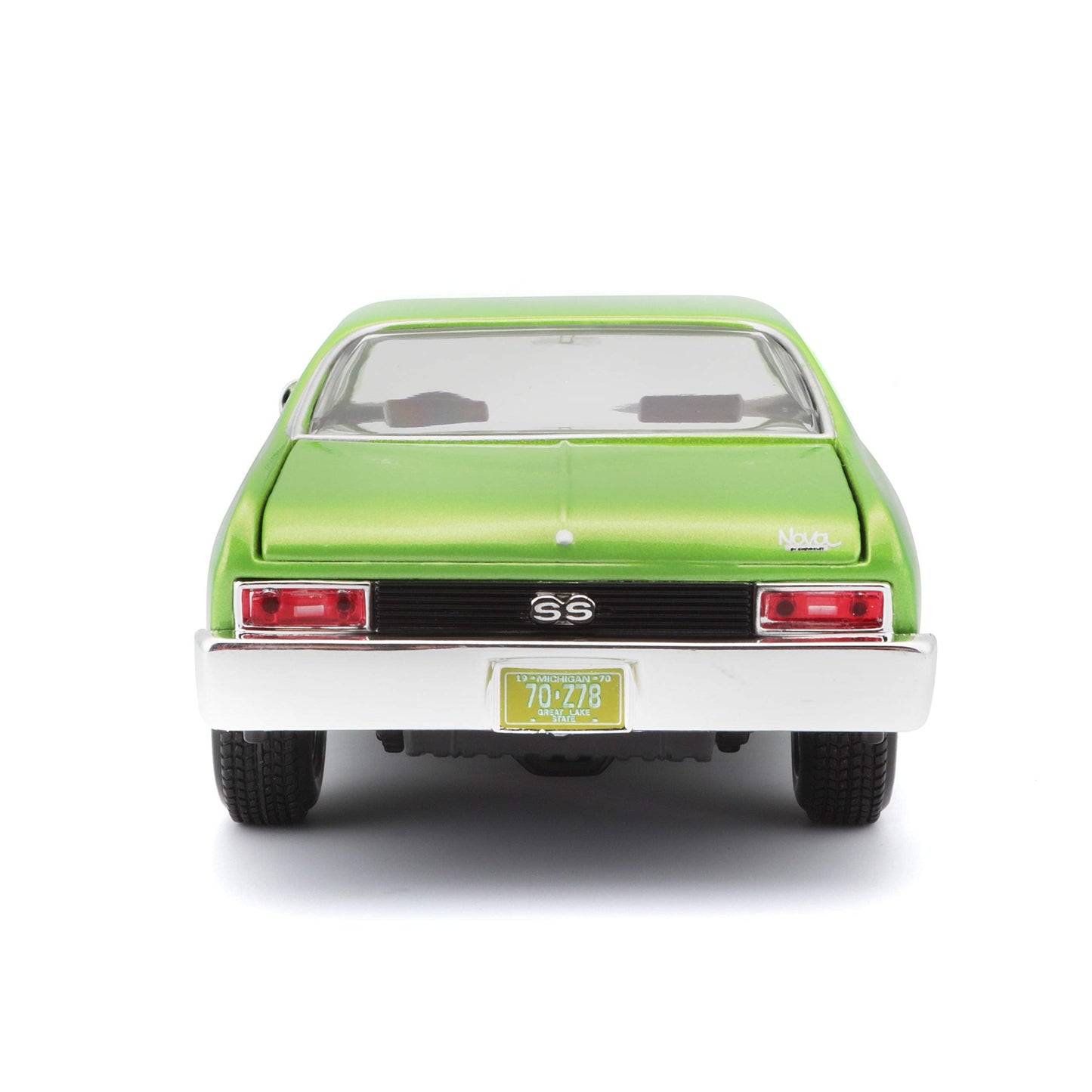 Maisto 1:24 Scale 1970 Chevrolet Nova SS Diecast – Green (Colors May Vary)
