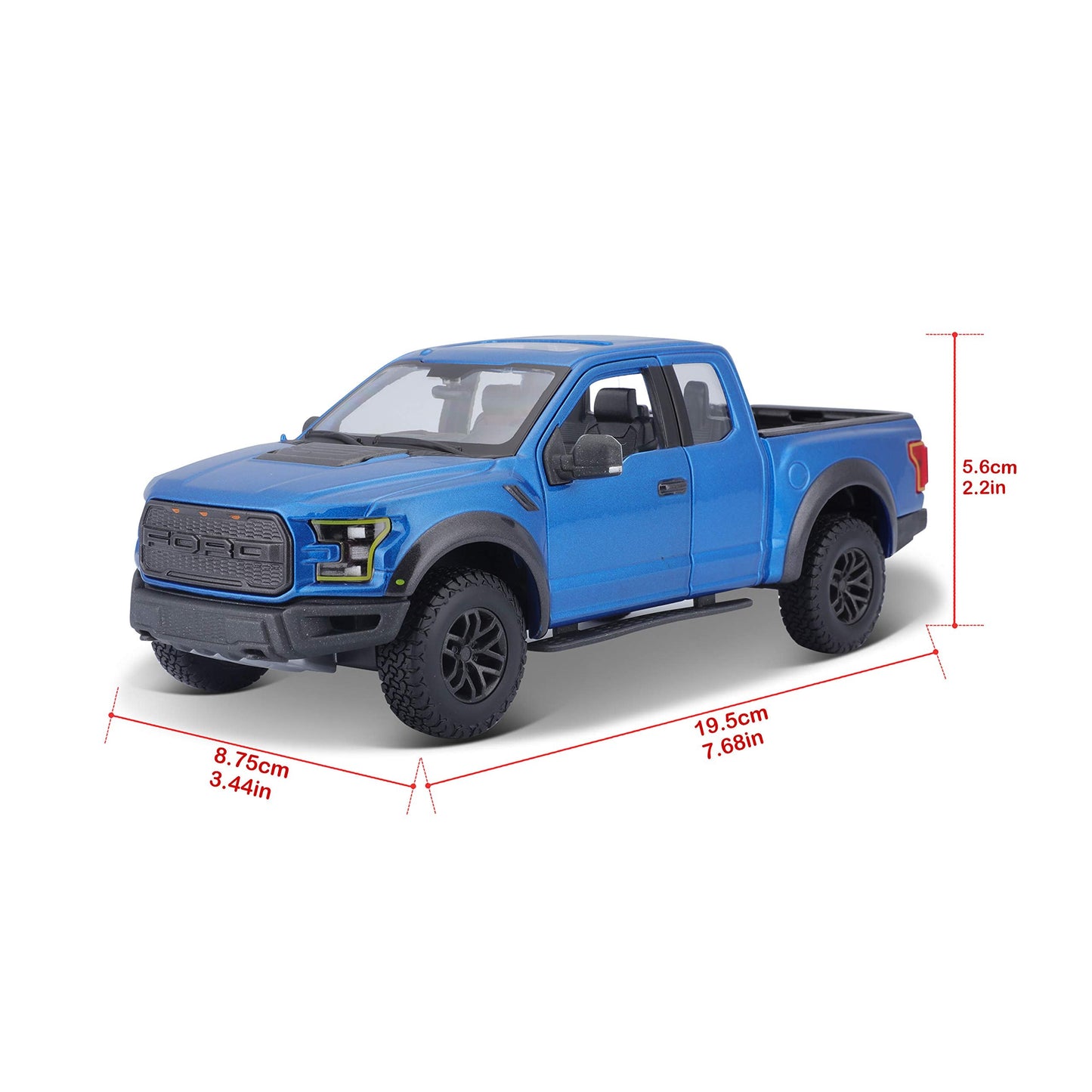 Maisto 1:24 SE Trucks Ford F-150 Raptor Blue – Die-Cast Model Car