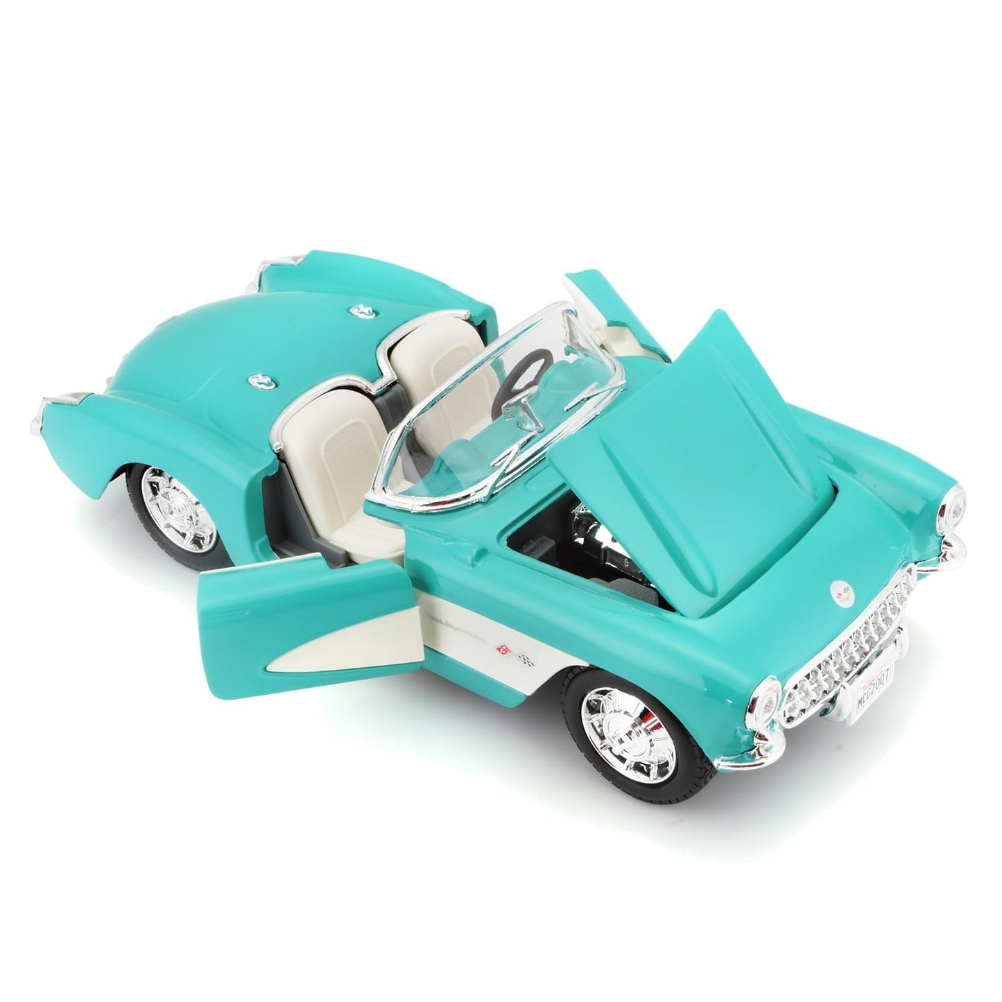 Maisto 1:24 Special Edition 1957 Chevrolet Corvette – Turquoise | Die-Cast Model Car