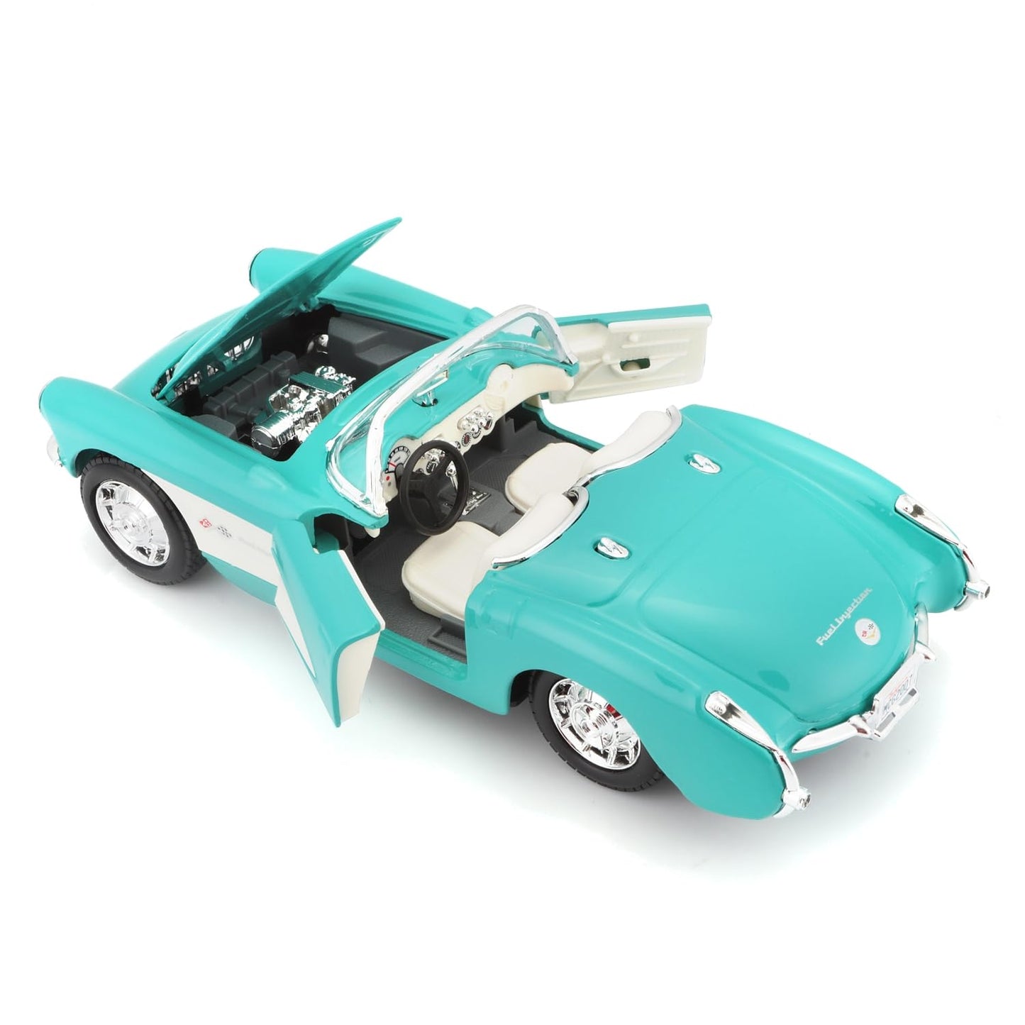 Maisto 1:24 Special Edition 1957 Chevrolet Corvette – Turquoise | Die-Cast Model Car