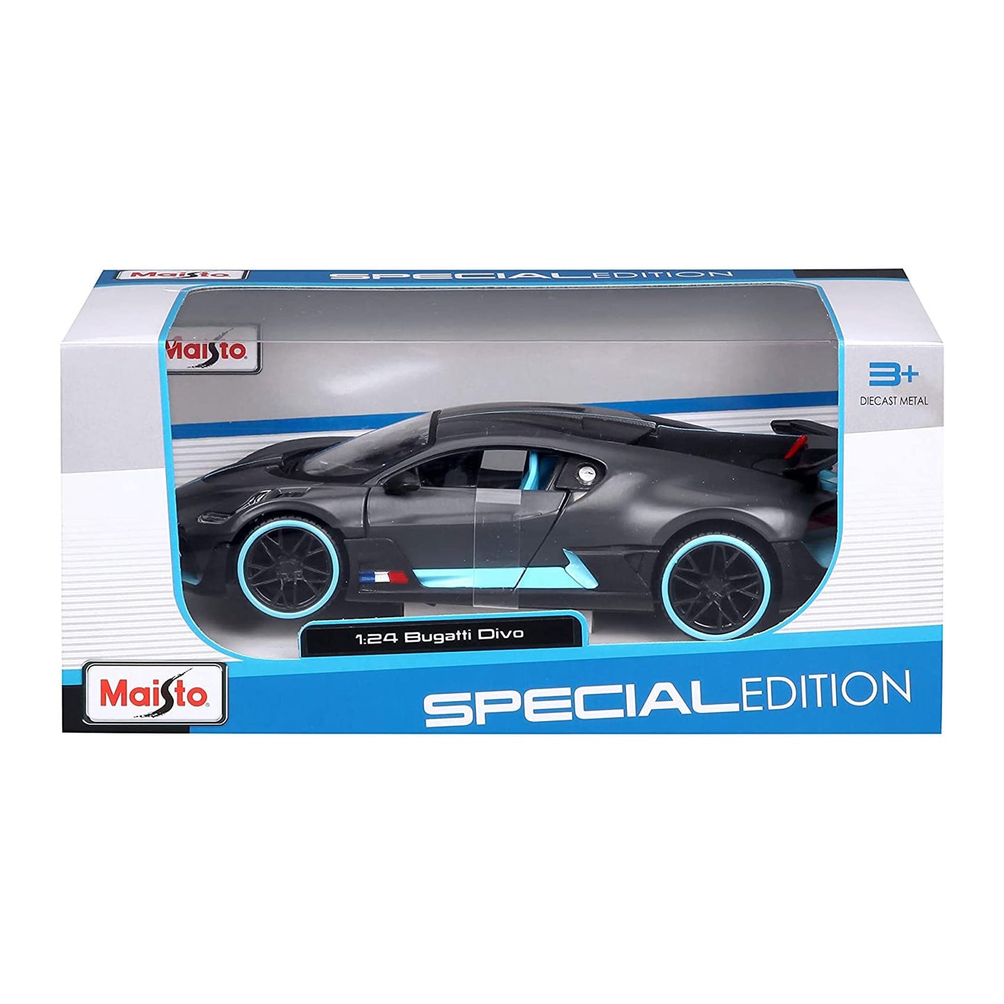 Maisto 1:24 Special Edition Bugatti DIVO - Die-Cast Model, Dark Gray