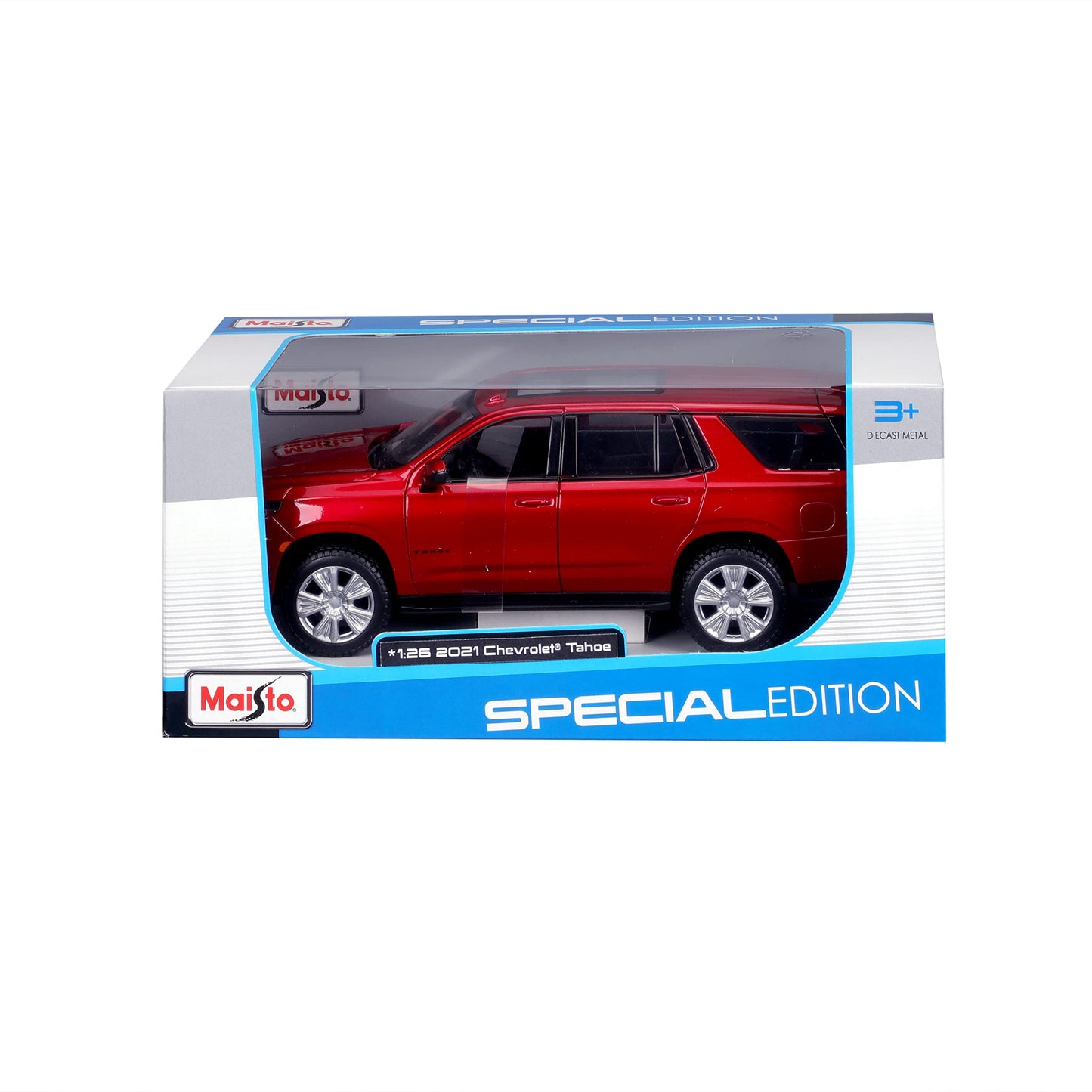 Maisto M31533 Chevy Tahoe 1/24 Red Mini Vehicle - 3+ Imagination Toy