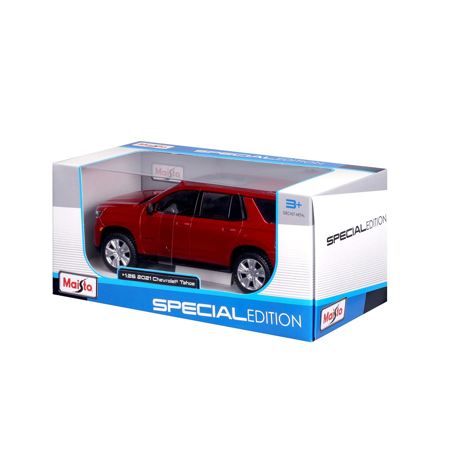 Maisto M31533 Chevy Tahoe 1/24 Red Mini Vehicle - 3+ Imagination Toy
