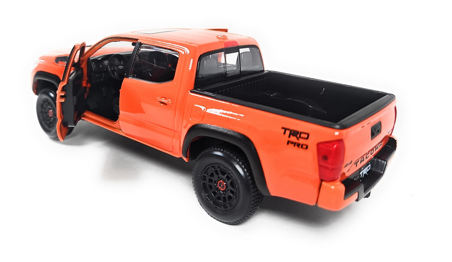 Maisto 1:27 SE 2023 Toyota Tacoma TRD Pro – Solar Octane Orange Die-Cast Model