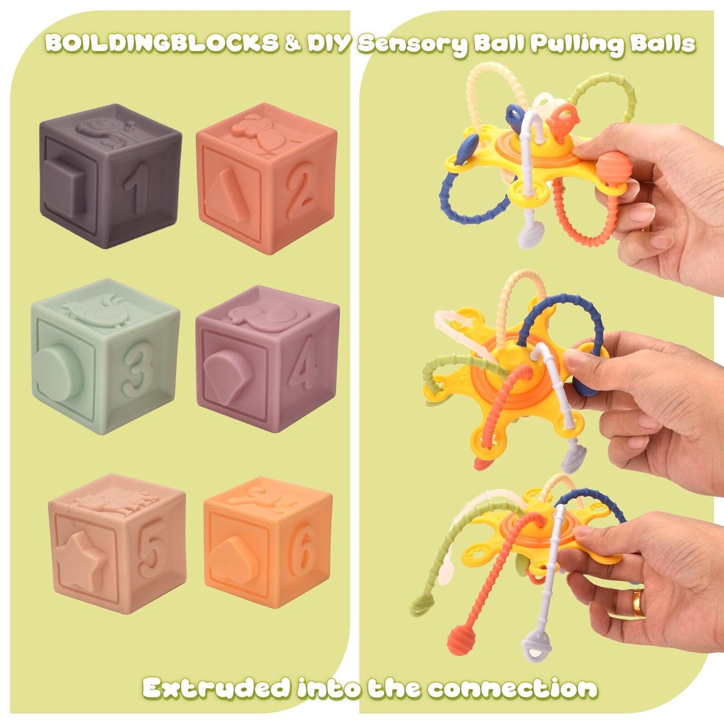 Majabike 9-in-1 Montessori Teething & Sensory Toys for Babies 6-12 Months