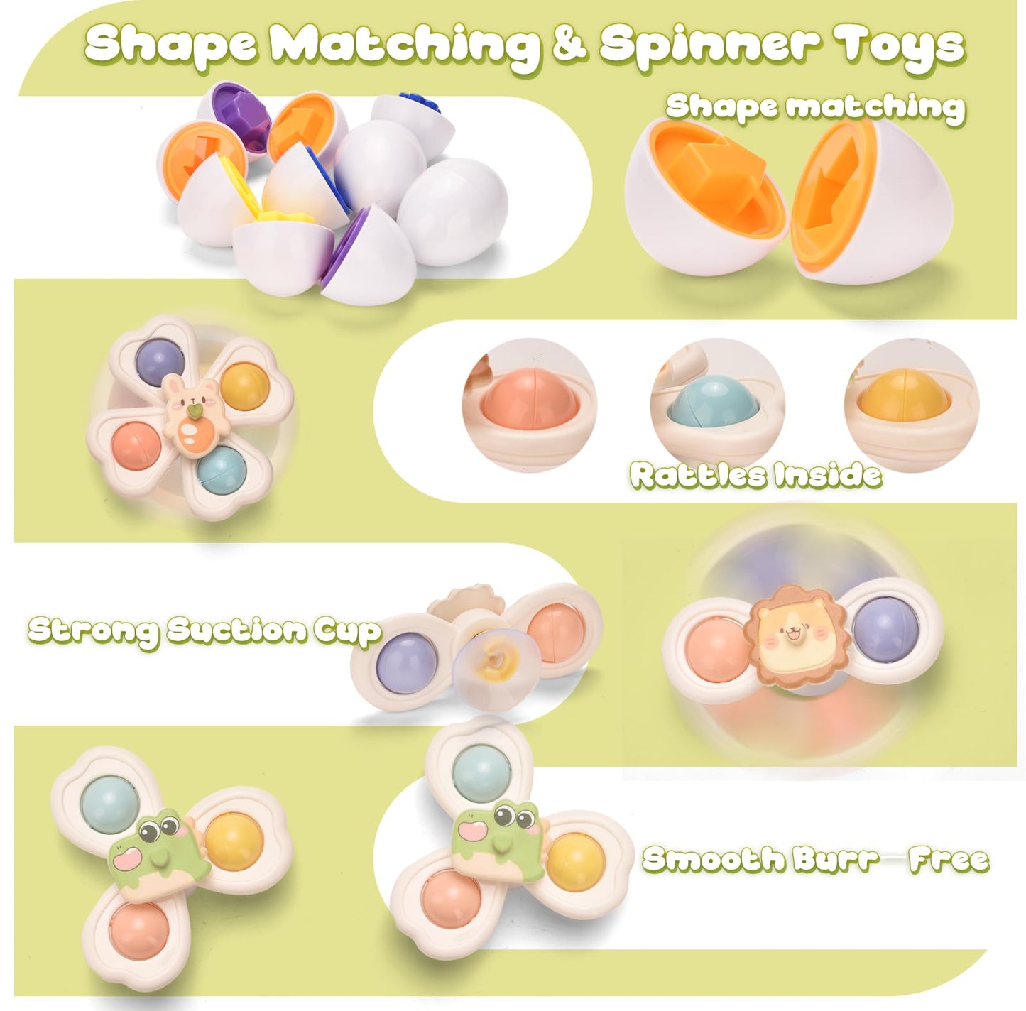 Majabike 9-in-1 Montessori Teething & Sensory Toys for Babies 6-12 Months