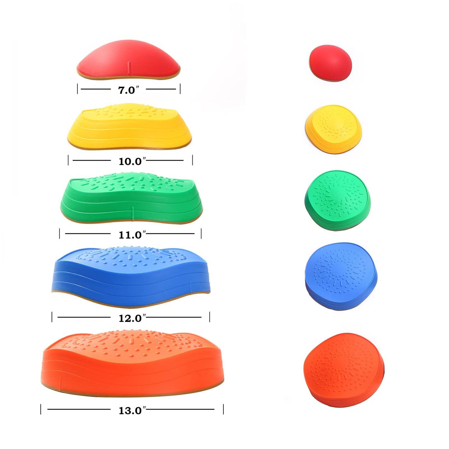 makarci Stepping Stones for Kids – 5pc Non-Slip Balance Stones