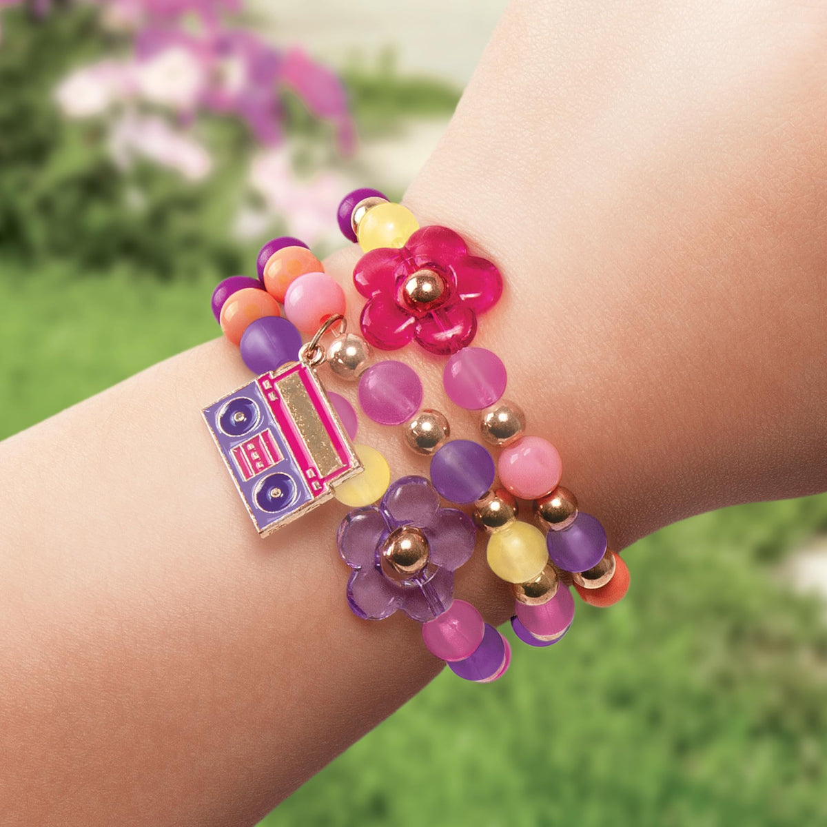 Make It Real Color Reveal DIY Bracelets Kit - Color-Changing Beads Craft Set for Kids