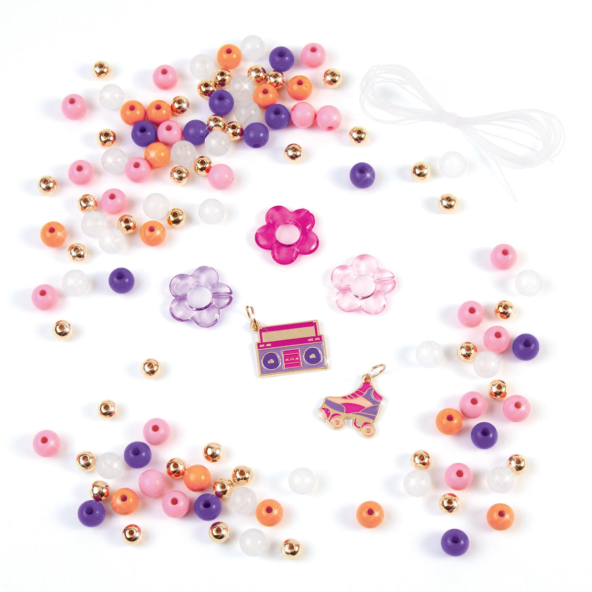 Make It Real Color Reveal DIY Bracelets Kit - Color-Changing Beads Craft Set for Kids