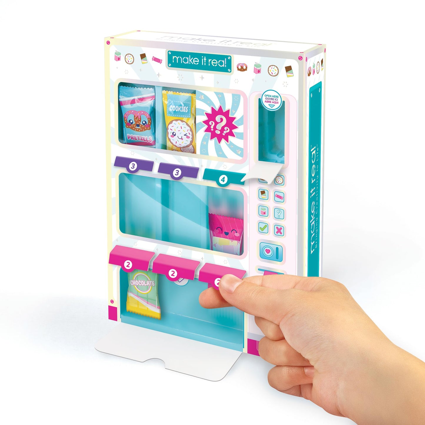Make It Real: Snackers Bracelet Kit Vending Machine – Create 5 Snack-Themed Charm Bracelets for Girls 8+