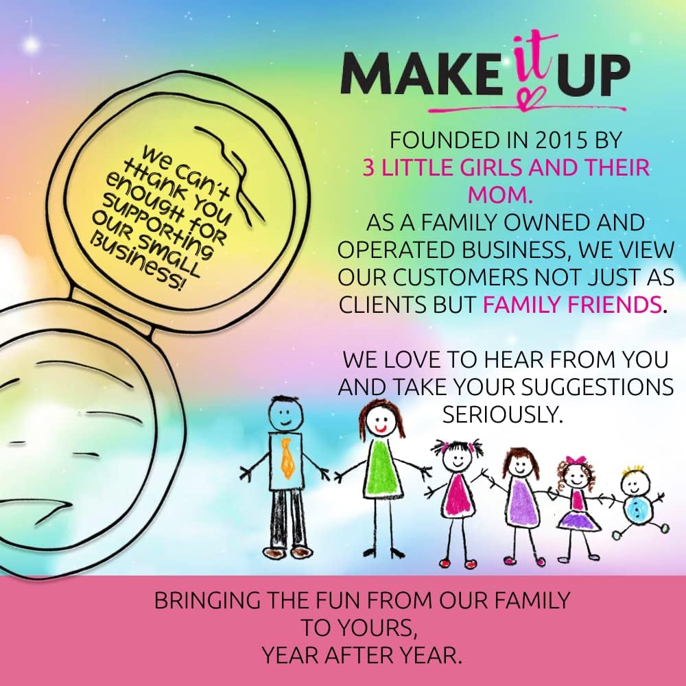 Make It Up Unicorn Pretend Play Kids Makeup Kit – Safe, Washable & Creative