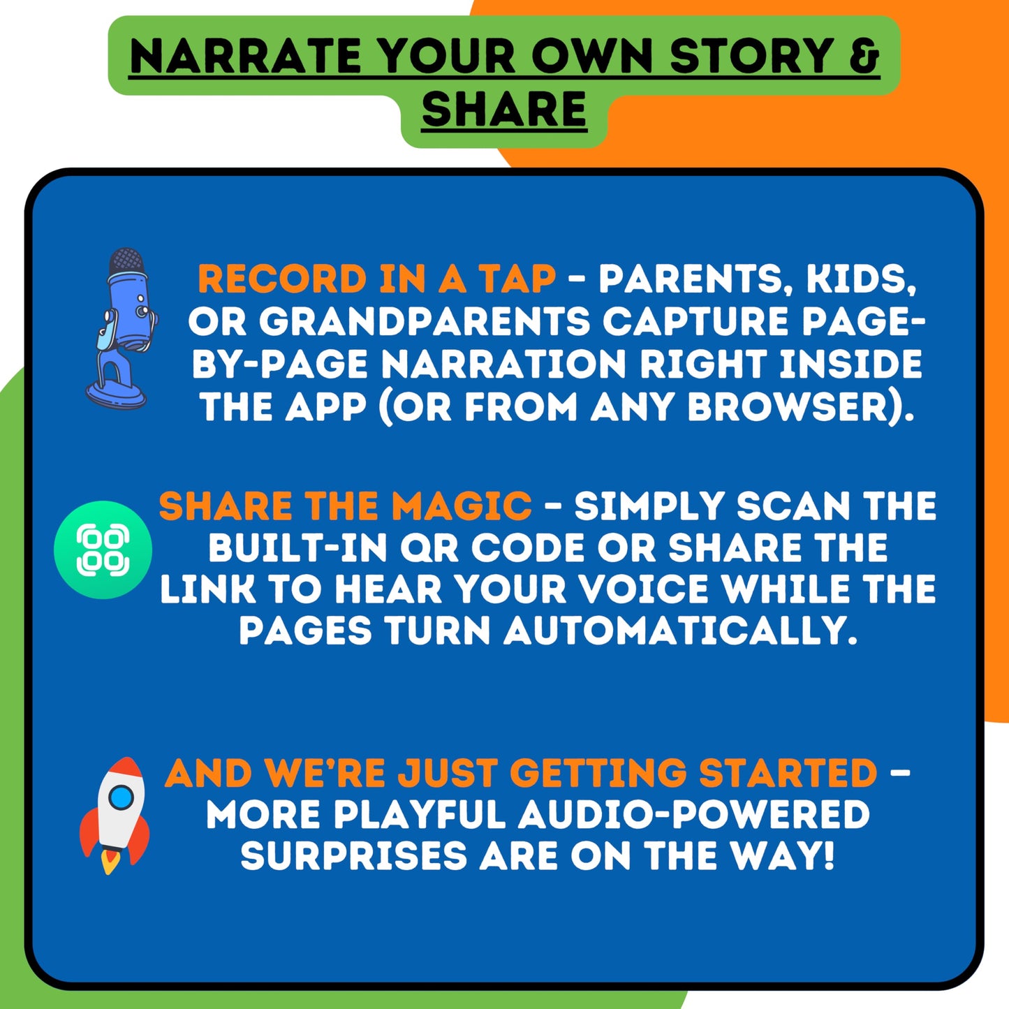 Story Crafters: Book Making Kit for Kids | Custom Hardcover Storybook + Audio