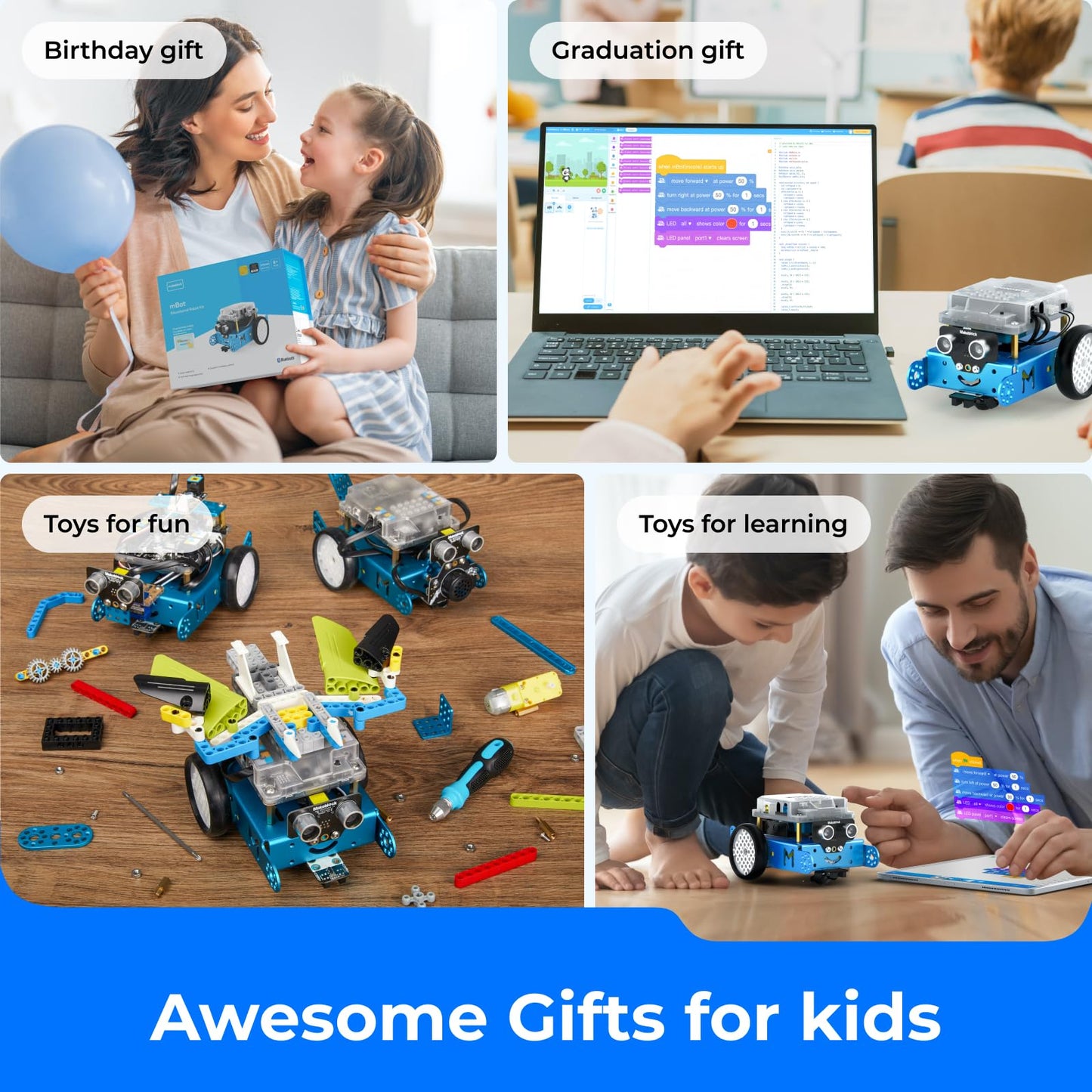 Makeblock mBot Robot Kit – Learn to Code with Scratch & Arduino for Kids Aged 8–12