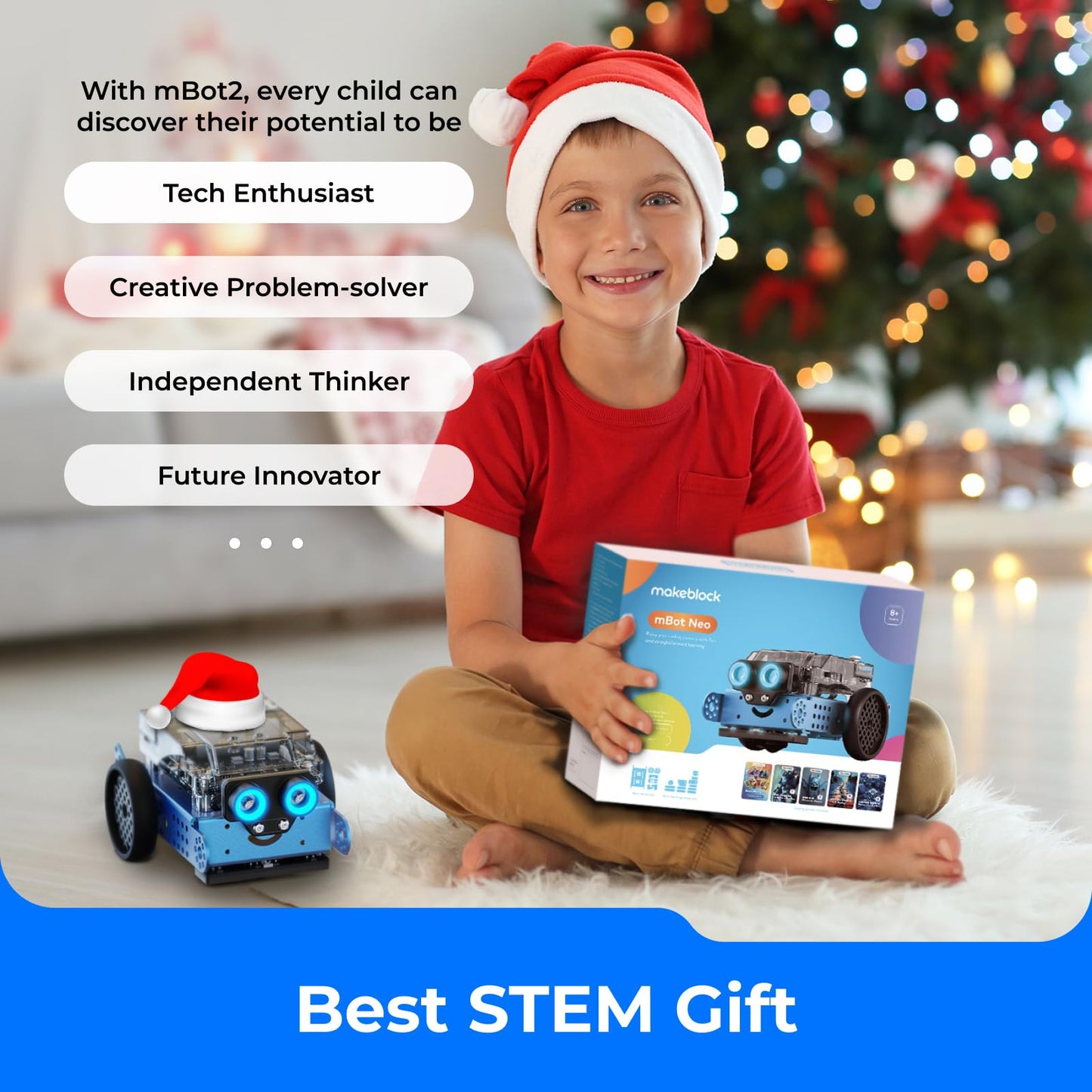 Makeblock mBot2 Coding Robot for Kids | AI & Scratch/Python Learning | STEM Robotics Kit (Ages 8-12)