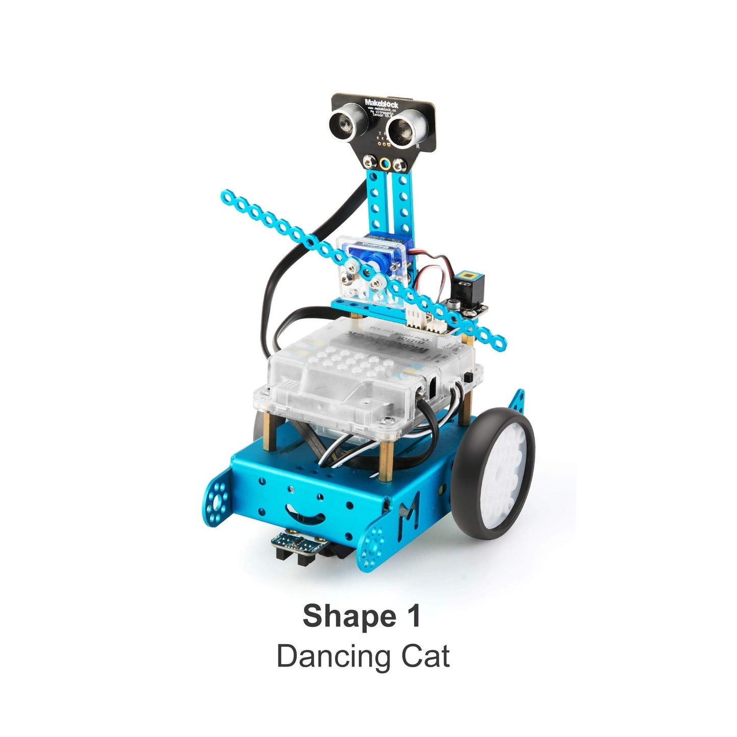 Makeblock Servo Pack: 3-in-1 Robot Add-on for mBot | Dancing, Head-Shaking, Light-Emitting Cat