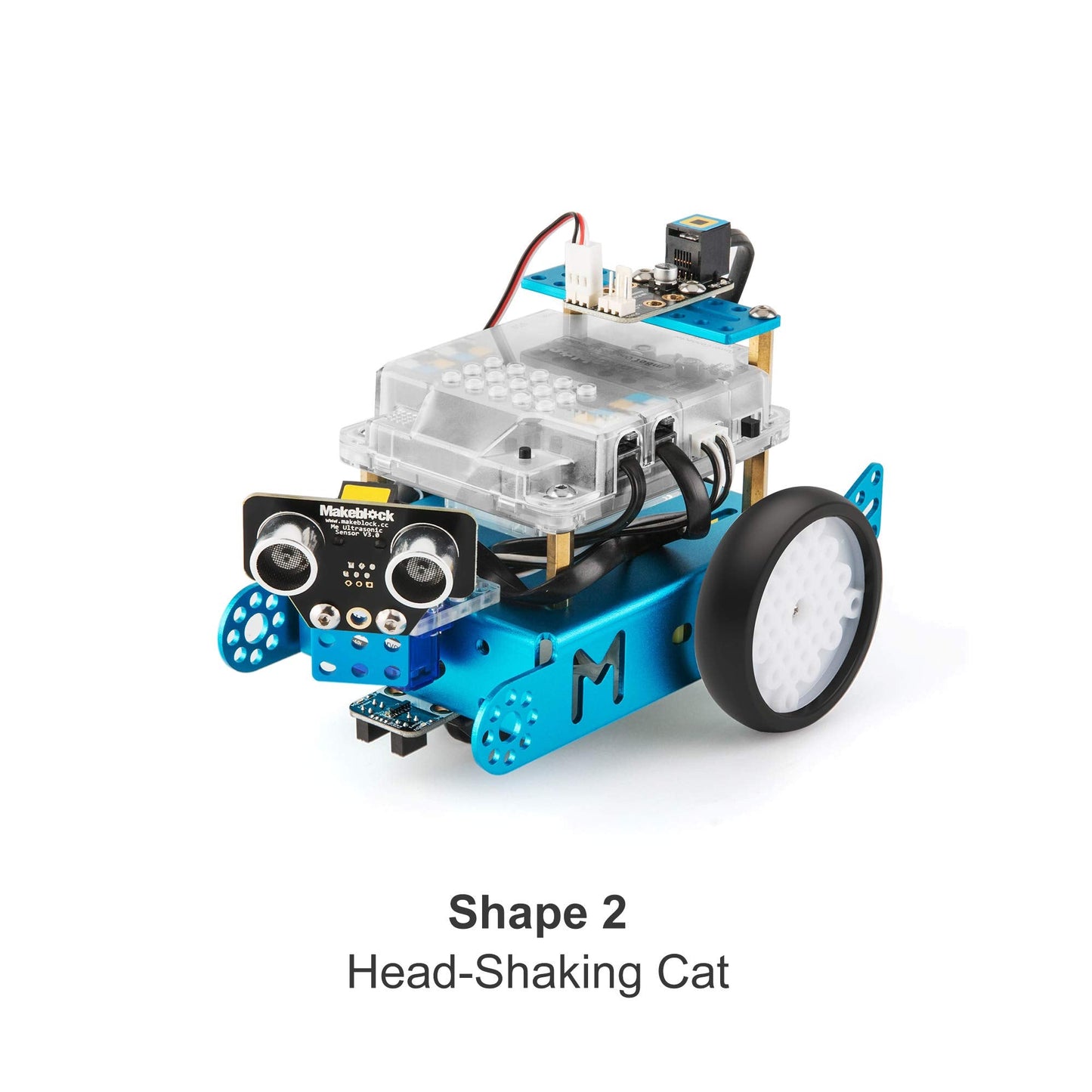 Makeblock Servo Pack: 3-in-1 Robot Add-on for mBot | Dancing, Head-Shaking, Light-Emitting Cat