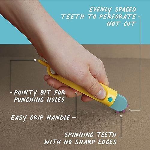 Makedo Create | Upcycled Cardboard Construction Tool Kit in Small Toolbox – 260 Pieces | STEM & STEAM Learning for Home & Classroom