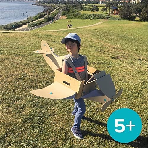 Makedo Discover: Upcycled Cardboard Construction Kit (126 Pieces) | STEM/STEAM Learning for Home & Classroom