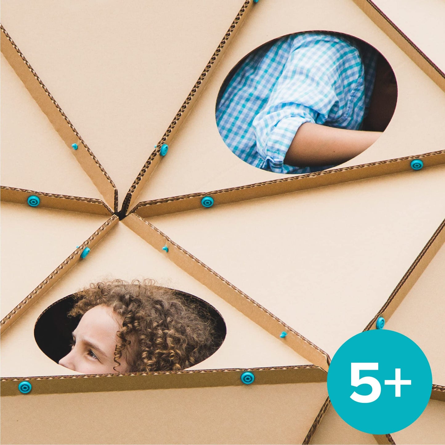 Makedo Invent – Upcycled Cardboard Construction Toolkit (360 Pieces) | STEM + STEAM Toys for Home & Classroom | Ages 5+