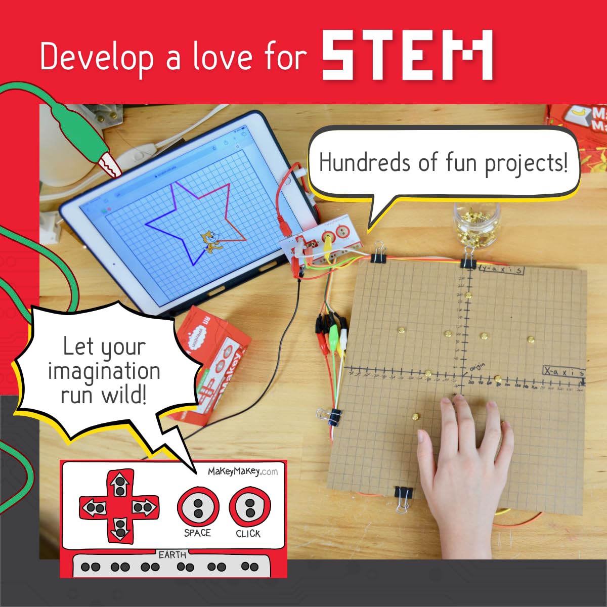 Makey Makey STEM Kit by JoyLabz — Hands-on Coding & Engineering for Kids