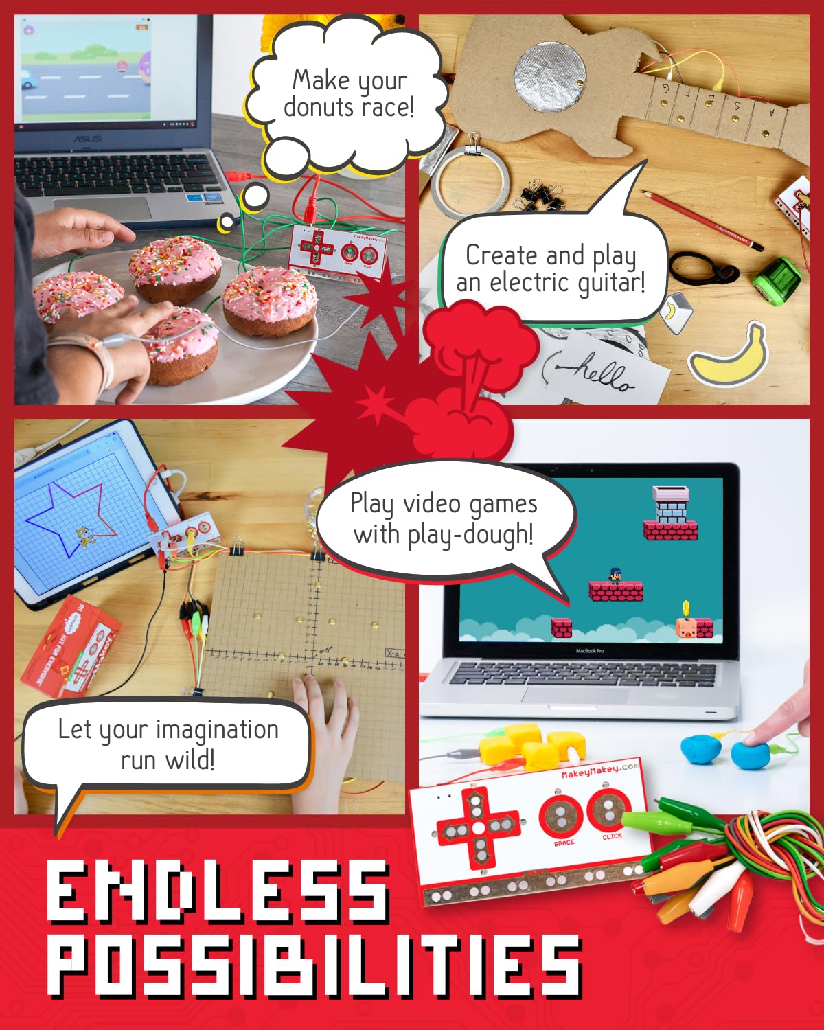 Makey Makey STEM Kit by JoyLabz — Hands-on Coding & Engineering for Kids