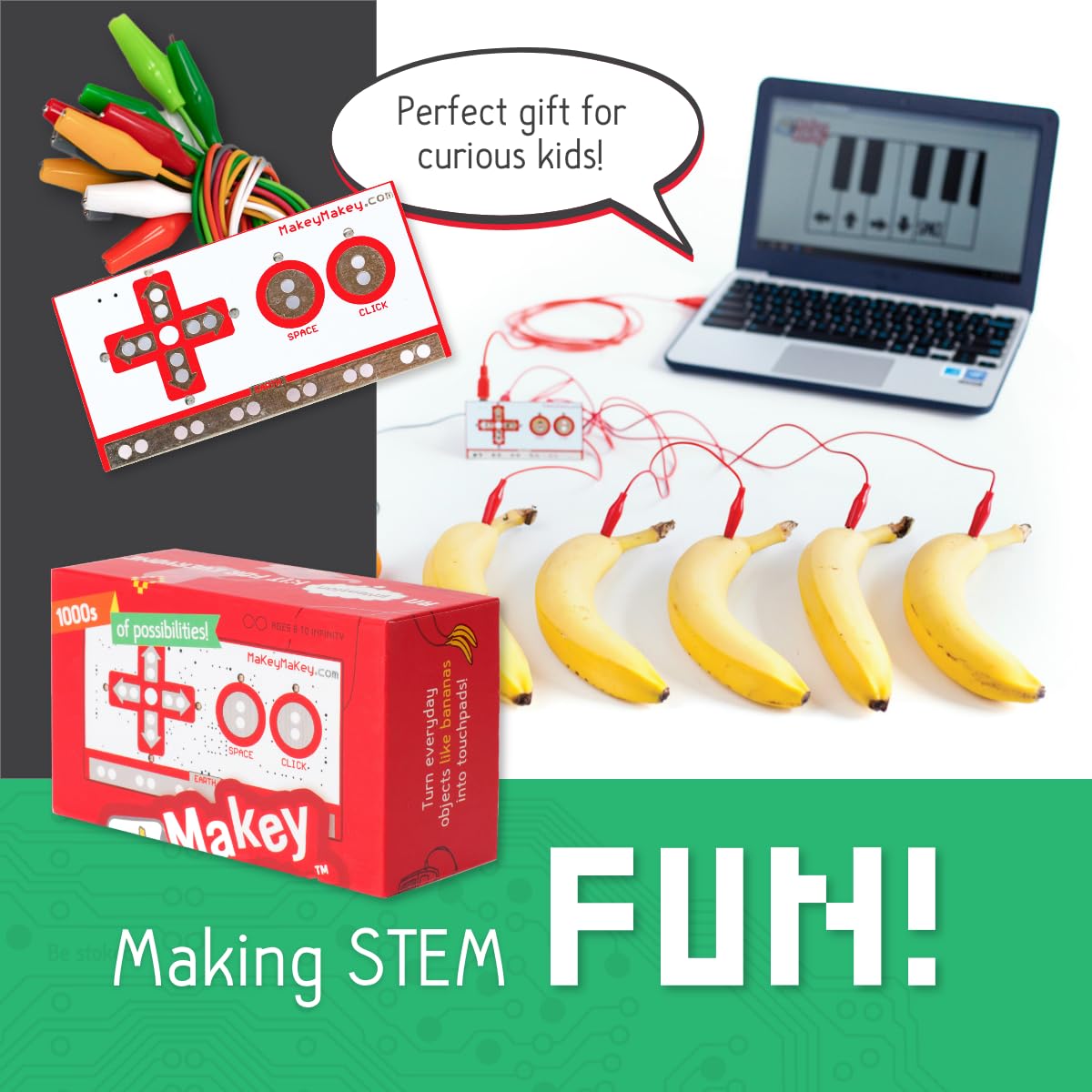 Makey Makey STEM Kit by JoyLabz — Hands-on Coding & Engineering for Kids