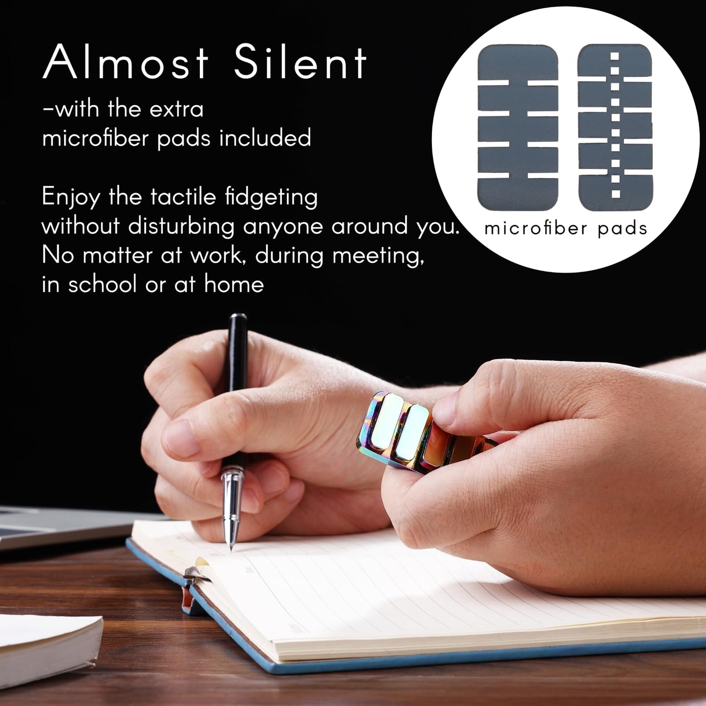 MAKWEN Magnetic Fidget Clicker – 3 Noise Levels, Portable EDC Toy for Adults