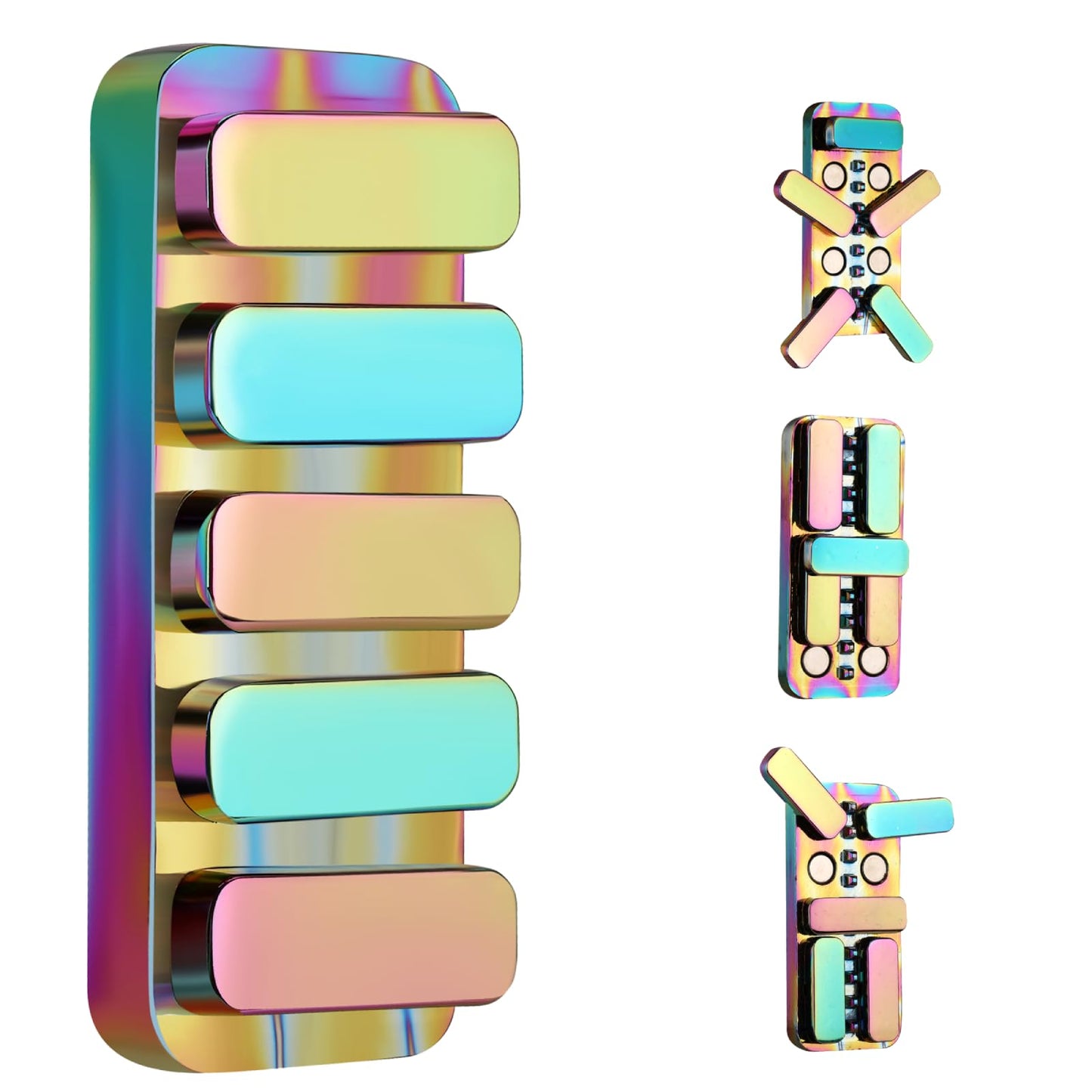 MAKWEN Magnetic Fidget Clicker – 3 Noise Levels, Portable EDC Toy for Adults