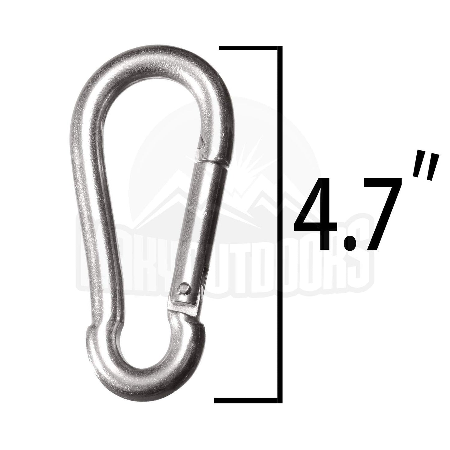 Maky Outdoors Heavy Duty Carabiners – 990lb Capacity per Clip, 4.7-Inch Spring-Loaded Clips (2 Pieces)